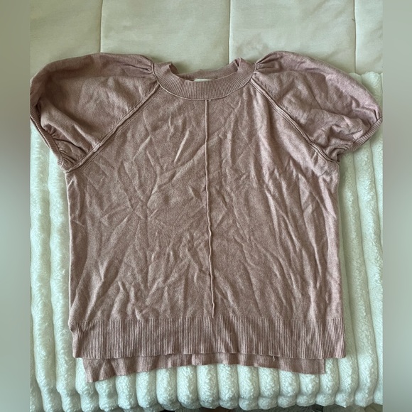 Universal Thread Tops - Universal Thread Puff Sleeve Top in Mauve